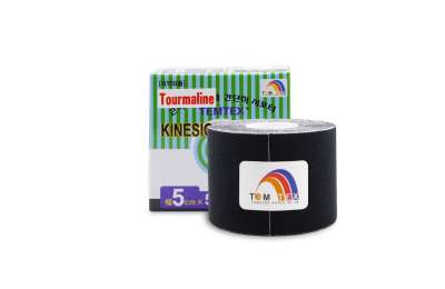 TEMTEX kinesiotape Tourmaline - 5cmx5m - černý